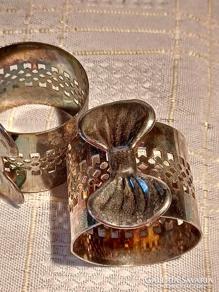 5 silver-plated napkin rings/price