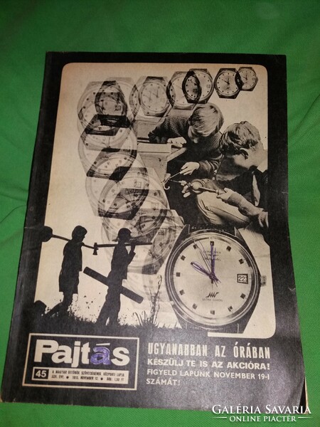 Old 1970. November 12. Pajtás newspaper cult school weekly newspaper according to the pictures