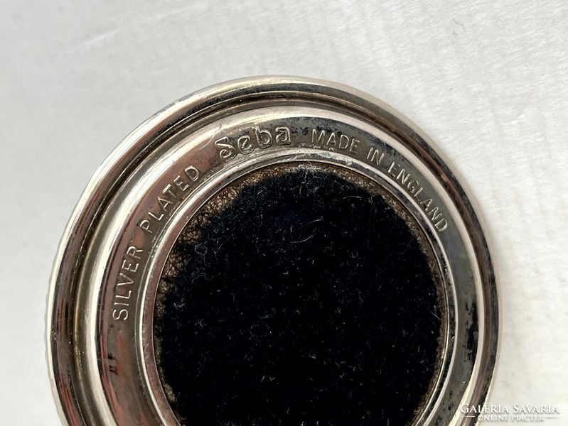 Retro, vintage Seba ezüstözött gyűrűtartó csacsis tálka