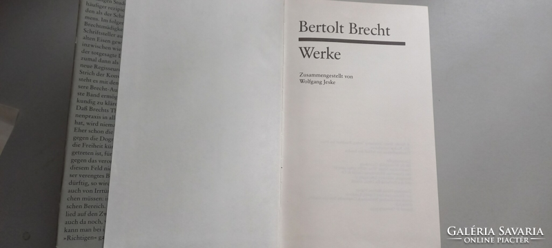 Bertold Brecht: Schriften