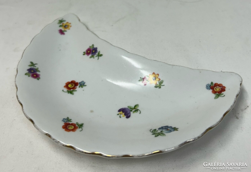 Old Zsolnay shield seal porcelain bone plate