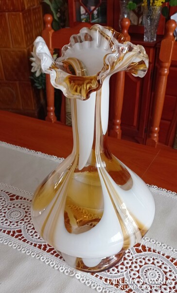 Muránói üveg váza - Carlo Moretti 1960-as évek - 39,5 cm