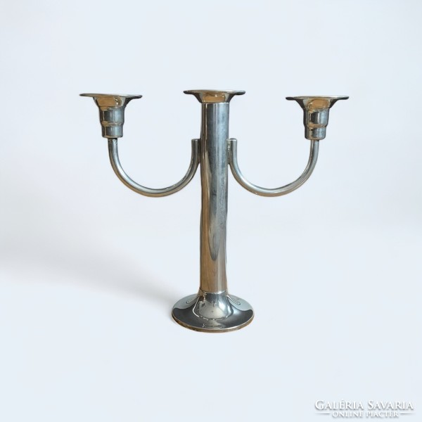 Art deco old metal candle holder, candle holder