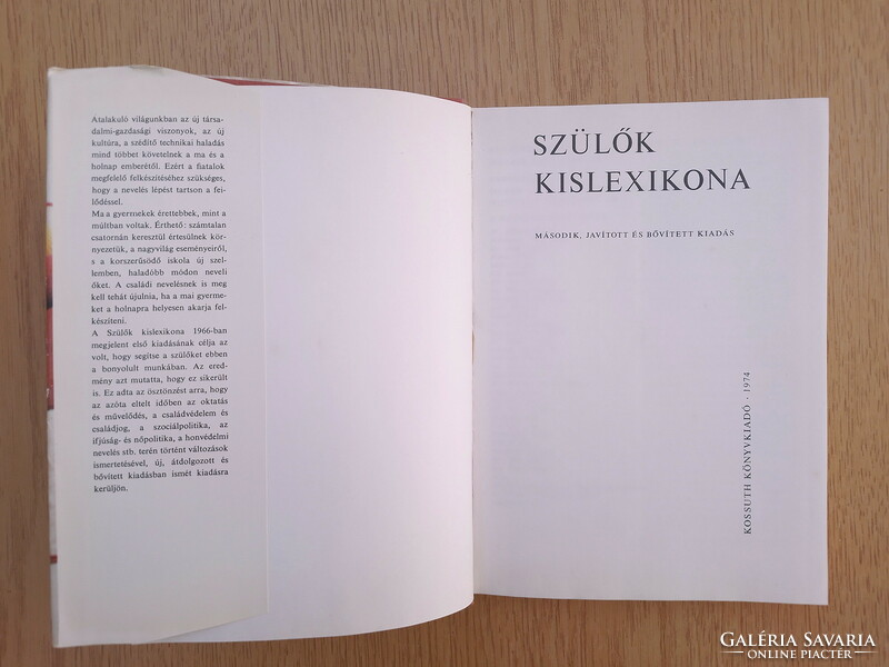 Dr. Majzik Lászlóné: Szülők kis-lexikona (1974)