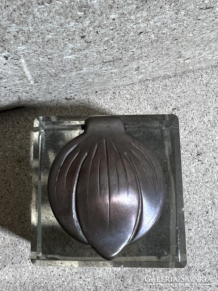 Art deco inkstand, size 5 x 5 x 4 cm. 4036