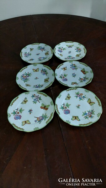 Herend Victoria Pattern Cake Plate 6 pcs,