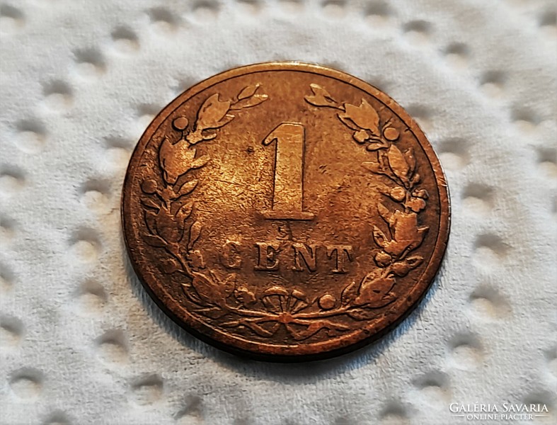 Netherlands 1 cent 1884.