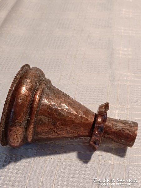 Handmade Swedish copper candle holder