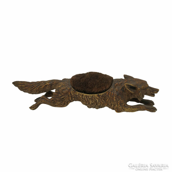 Viennese bronze fox shaped ink drinker - m808