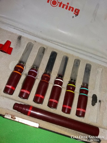 Retro Rotring fountain pen set in its own box, quantity and condition according to the pictures