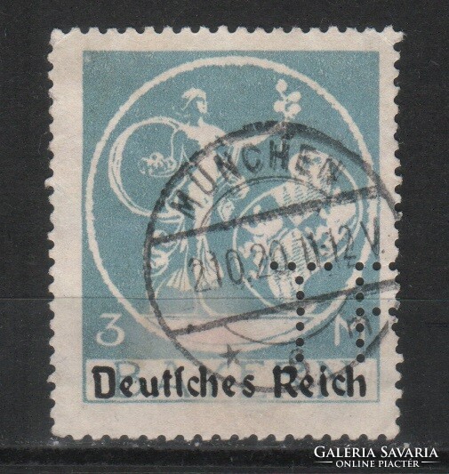 Company punched 0617 deutsches reich mi. 134 I €12.00