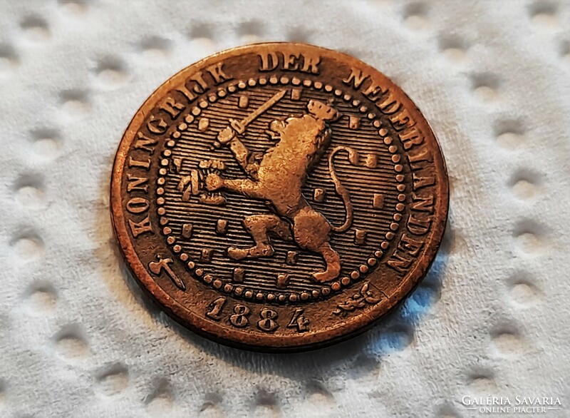 Hollandia 1 Cent 1884.