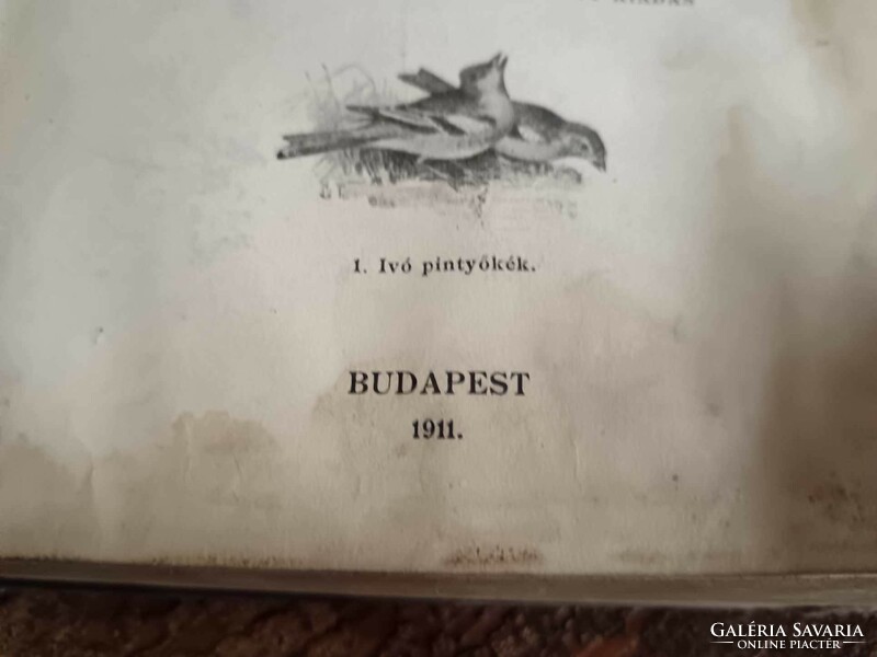 Herman Ottó: A madarak hasznáról és káráról, 1911 vászon kötésben, szép ábrákkal