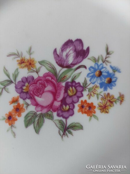 6 személyes csodaszép antik tulipános süteményes tányérok