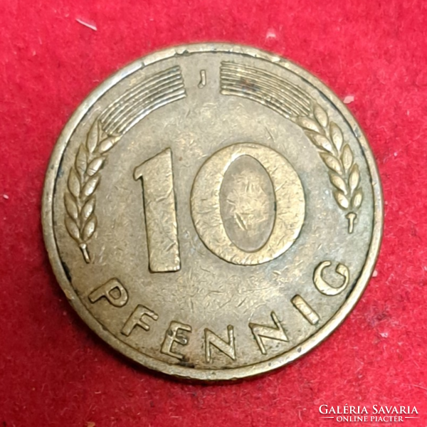 1950.  Németország 10 P.fennig (1515)