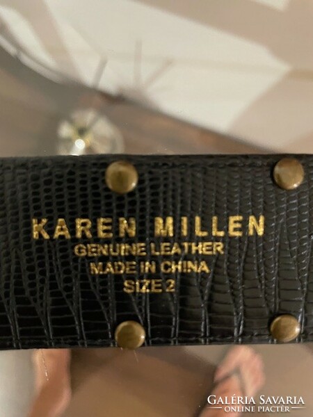 Karen millen genuine leather bag and belt