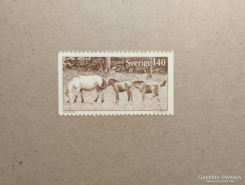 Fauna of Sweden, horses 1977