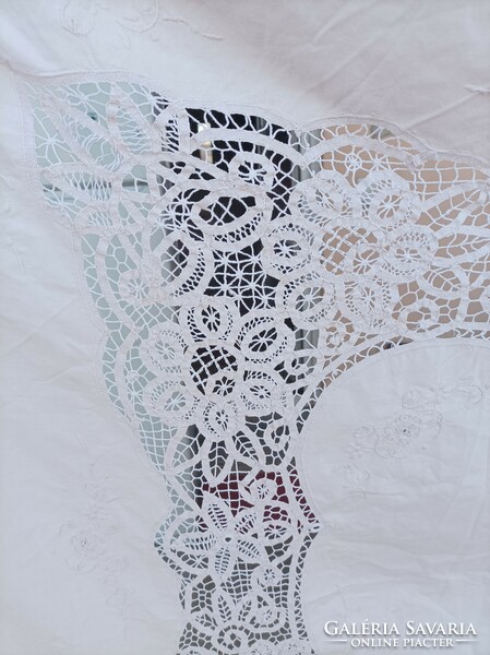 Extra beautiful flawless Halas lace tablecloth for sale