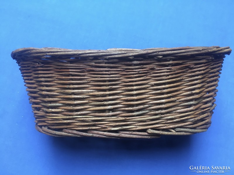 Two small wicker baskets