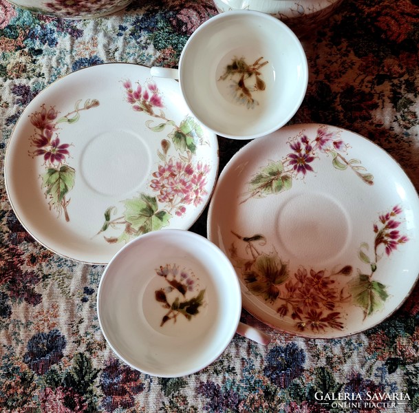 Beautiful Zsolnay tea set - with family mark