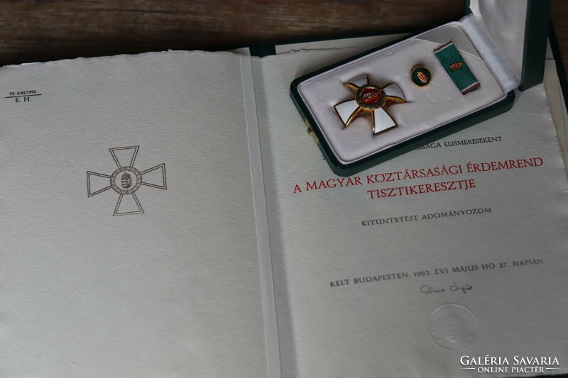 Széchenyi Award with the Officer's Cross of the Order of Merit of the Hungarian Republic