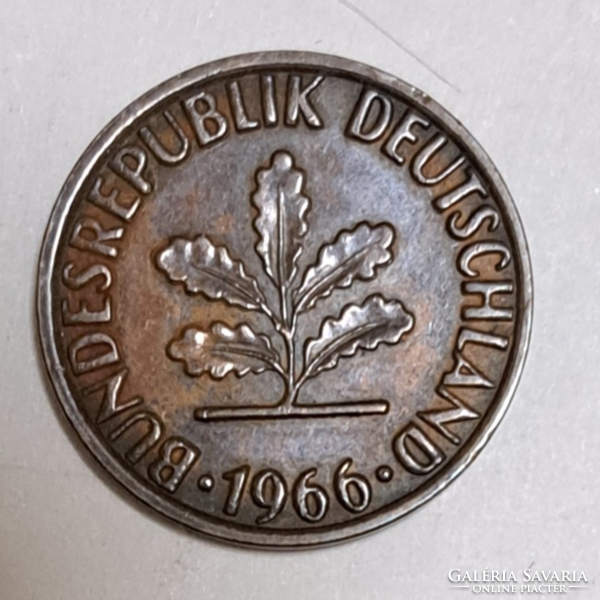 1966  Németország 2 Pfennig (1518)