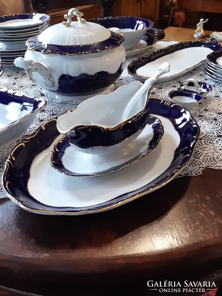 Zsolnay pompadour extended dinner set for 6, 34 pcs