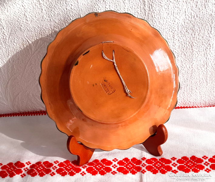 Karcagi "Váczi" kerámia tányér 23 cm