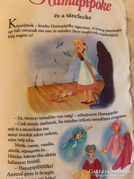 Óriási extra Disney hercegnők Princess hercegnős puha textil könyv párna kinyitható mesepárna