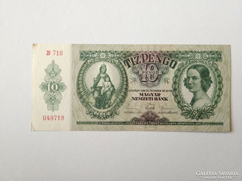 1936-Os 10 pengő xf