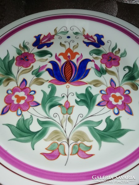 Hollóházi rare patterned wall plate from collection 190.