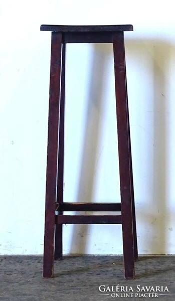 1Q585 old mahogany colored flower stand 70 x 25 x 25 cm