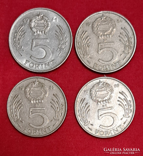 5 Forint Kossuth, 4 darab egyben (T-27)