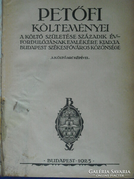 RITKASÁG!Petőfi költeményei,1923.