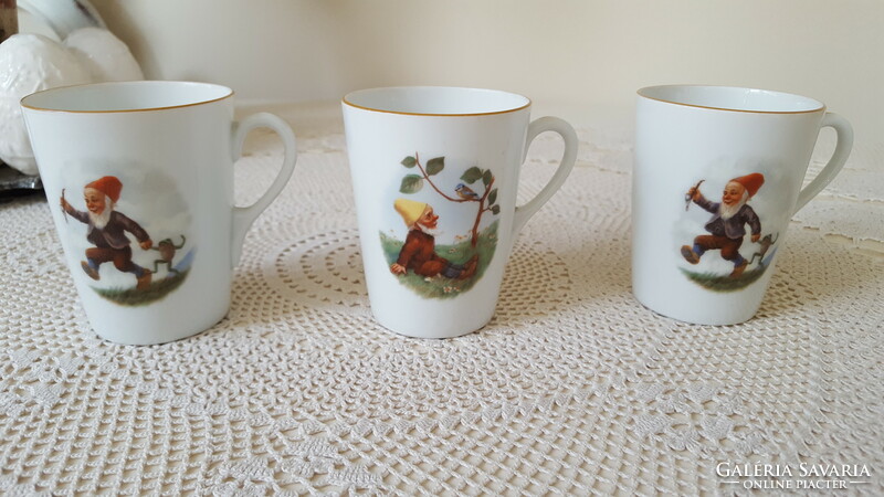 Thomas bavaria, dwarf porcelain mug 3 pcs.