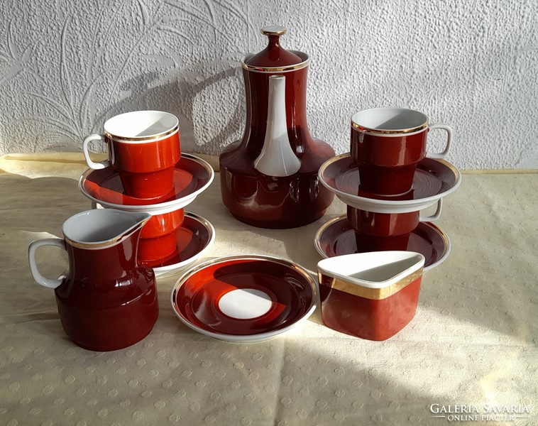 Retro Hólloháza porcelain coffee/mocha set
