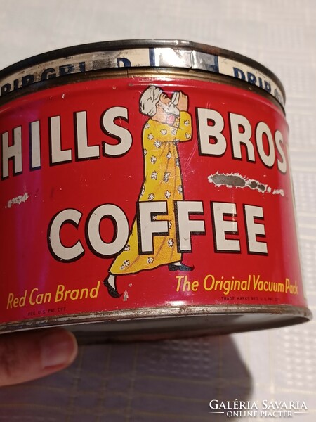 Hills bros coffee metal coffee box