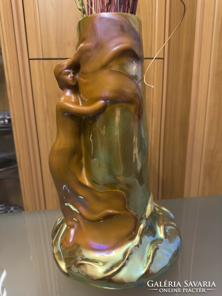 Zsolnay vase Art Nouveau style 46 cm