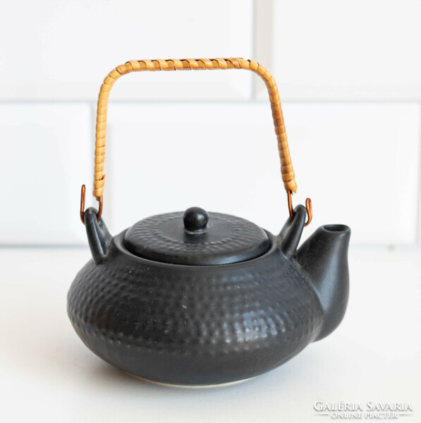 Far Eastern style ceramic teapot - a Japanese / Chinese tea ceremony tool