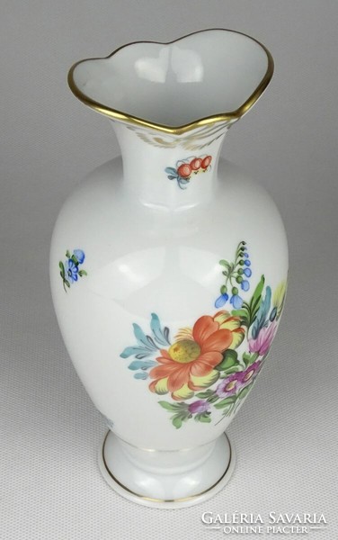 1Q714 Bouquet de Saxe mintás Herendi porcelán váza 19 cm