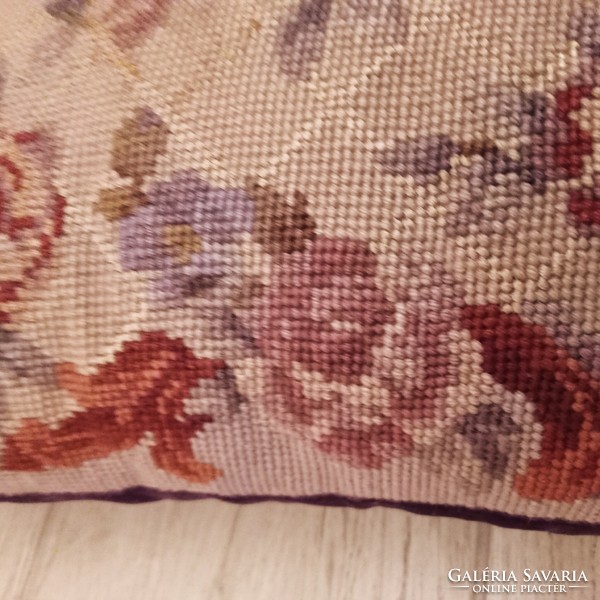 Antique tapestry decorative pillow, 45 x 45 cm