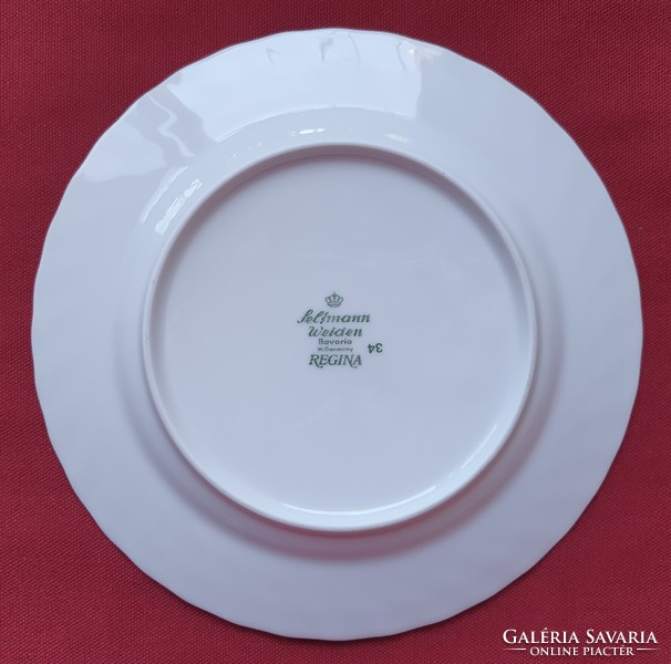 Seltmann weiden bavaria regina German porcelain small plate cookie plate with flower pattern