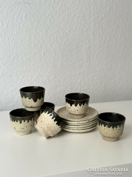 Ceramic cup set - bod éva