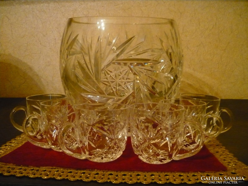 Beautiful antique lead crystal set