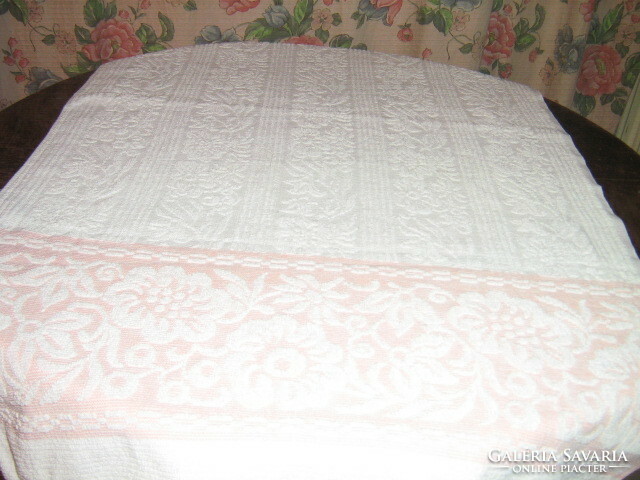 Antique printed floral towel