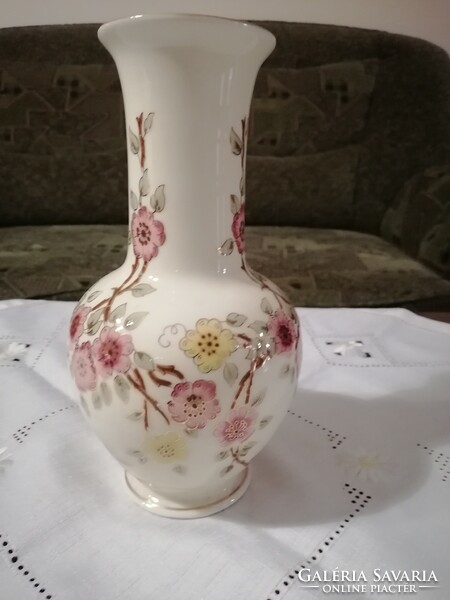 Zsolnay beautiful vase with floral pattern 27 cm