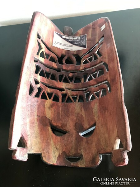 African wood carving, exotic wood carved mask, wall decoration (60)