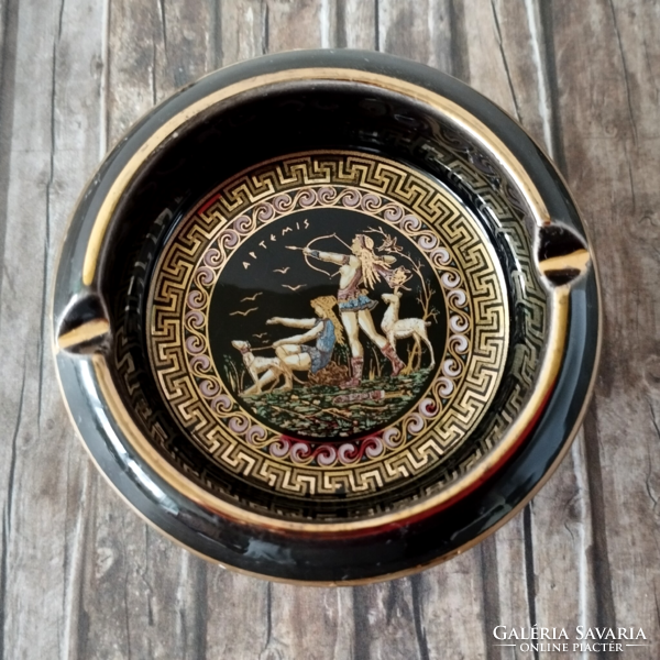 Greek ceramic small ashtray