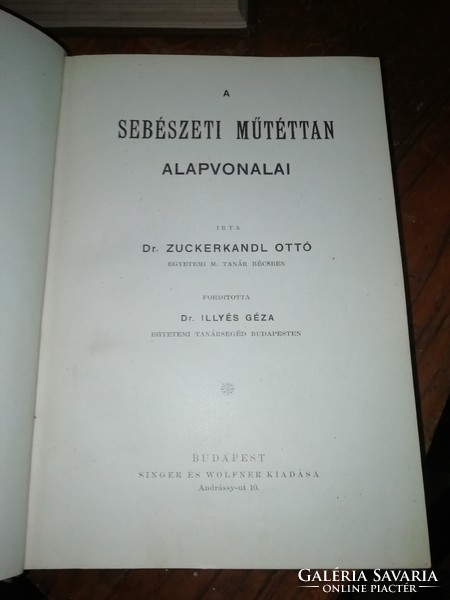 Dr. Otto Zuckerkandl's atlas of surgical operation is in the condition shown in the pictures