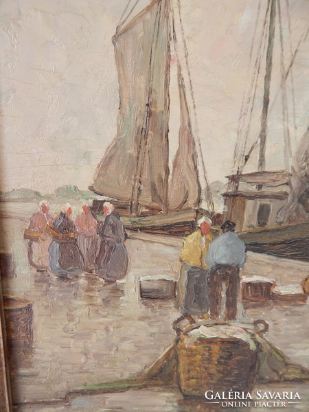 Hans Harlander Német festő,,olaj - fa festménye,,40 x 50 cm,,kerettel,60 x 70 cm.